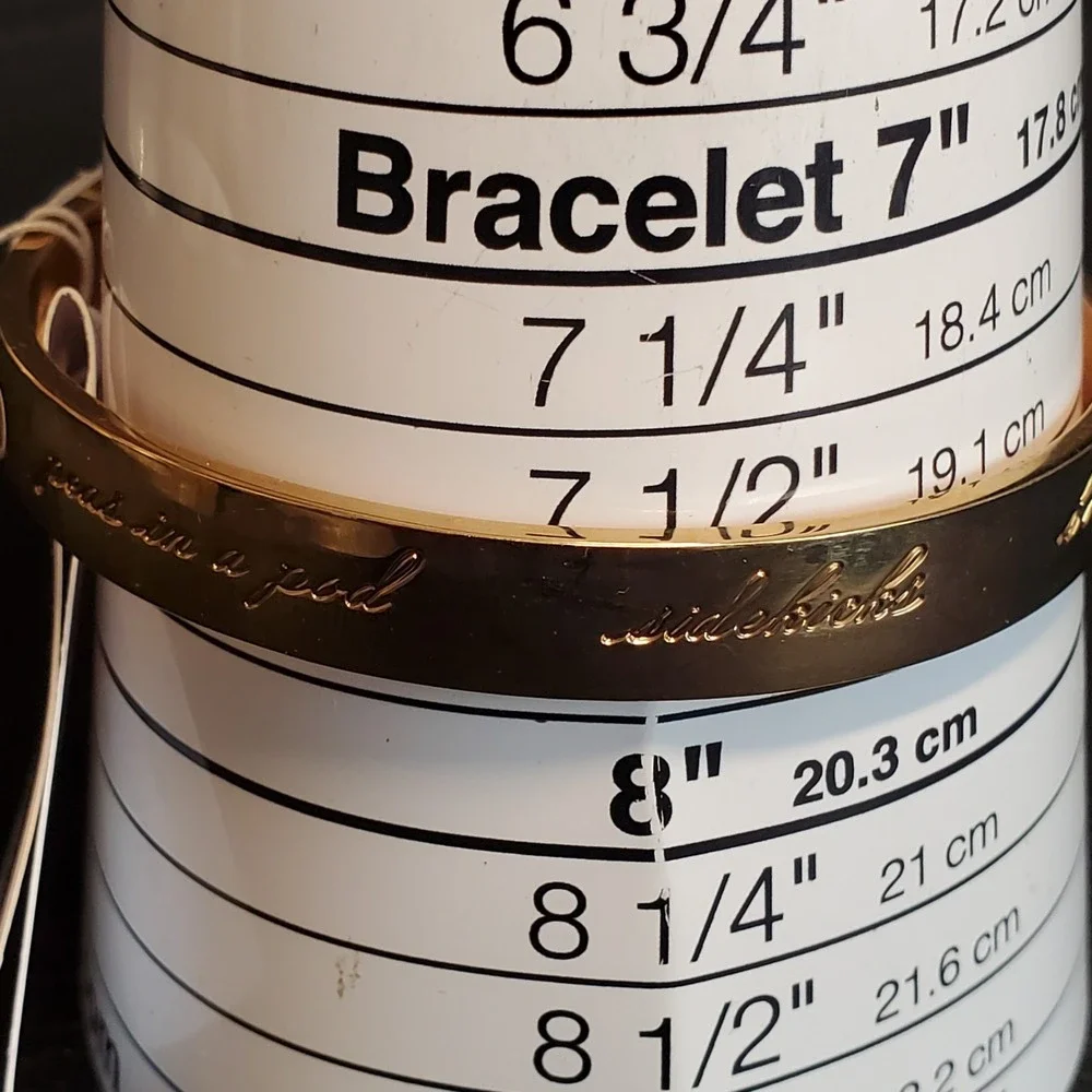 NWT KATE SPADE Idiom Bangles Bridesmaid Bangle Engraved Gold Plate Best Friend - Picture 5 of 9